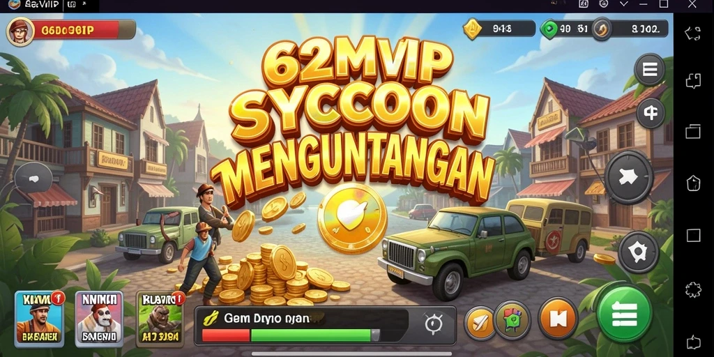Tampilan gameplay Tycoon yang seru dan menantang di 62VIP.