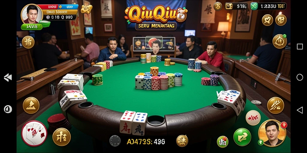 Tampilan gameplay QiuQiu yang menarik dan menantang.