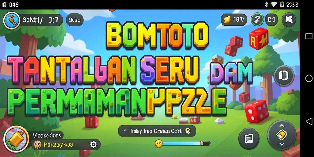 Tampilan gameplay menarik dari BOMTOTO yang menantang.