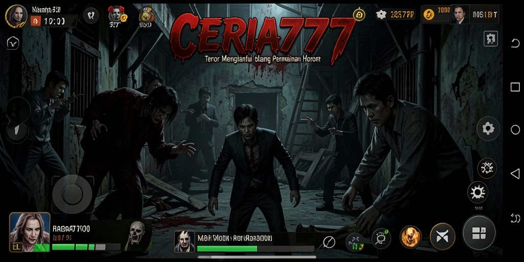 Tampilan gameplay menakutkan dari CERIA777 yang penuh misteri.