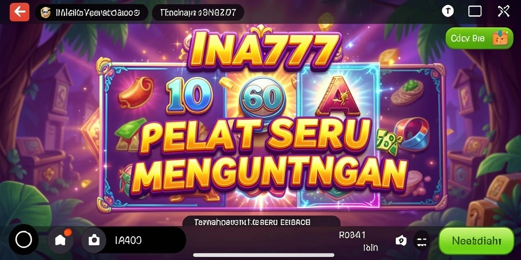 Tampilan gameplay slot INA777 yang mengasyikkan dan berwarna-warni.