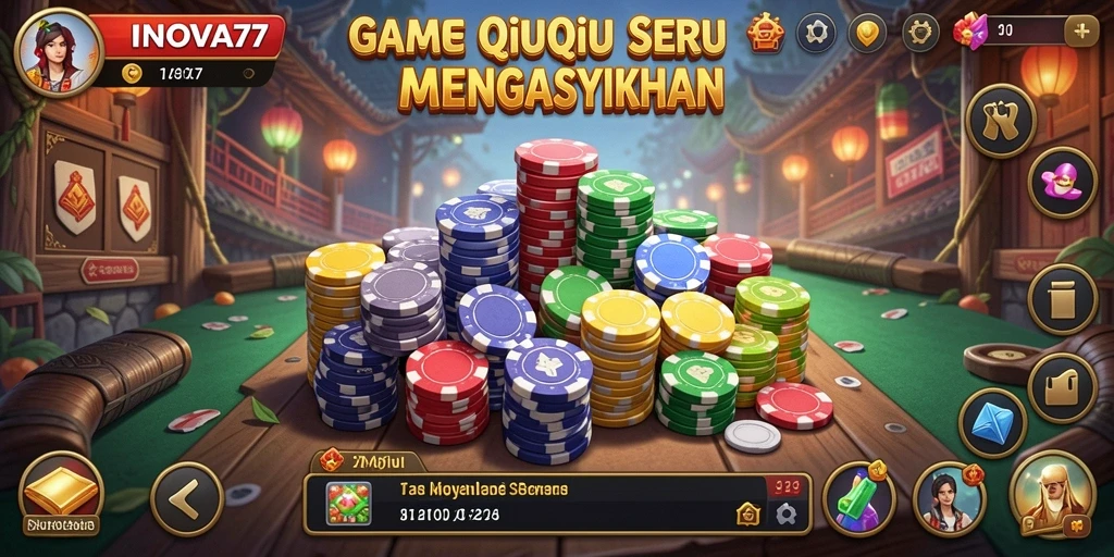 Screenshot INOVA77 menampilkan momen seru saat bermain QiuQiu.