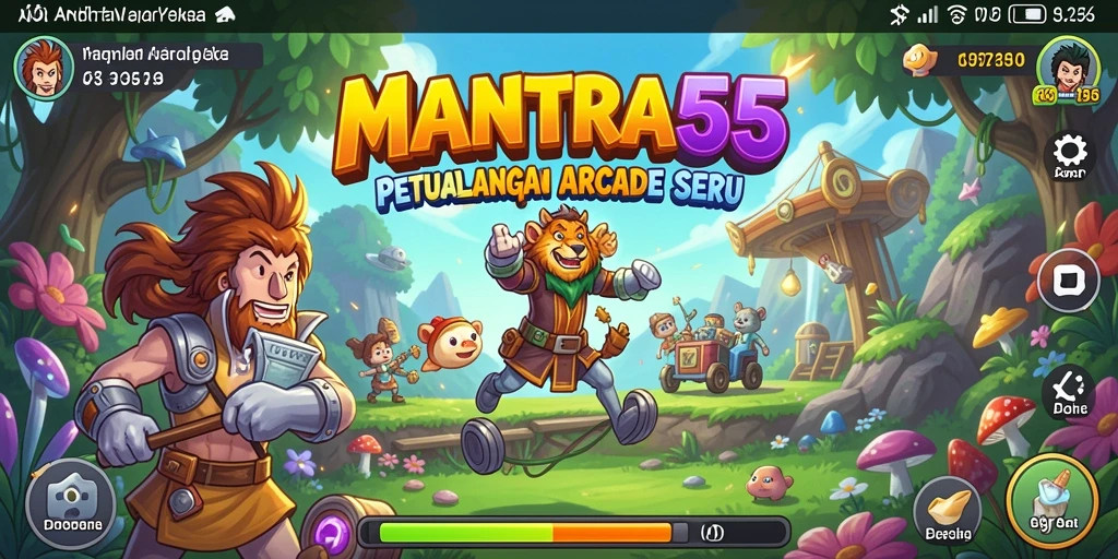 Screenshot gameplay <strong>MANTRA55</strong> yang menampilkan tantangan seru.