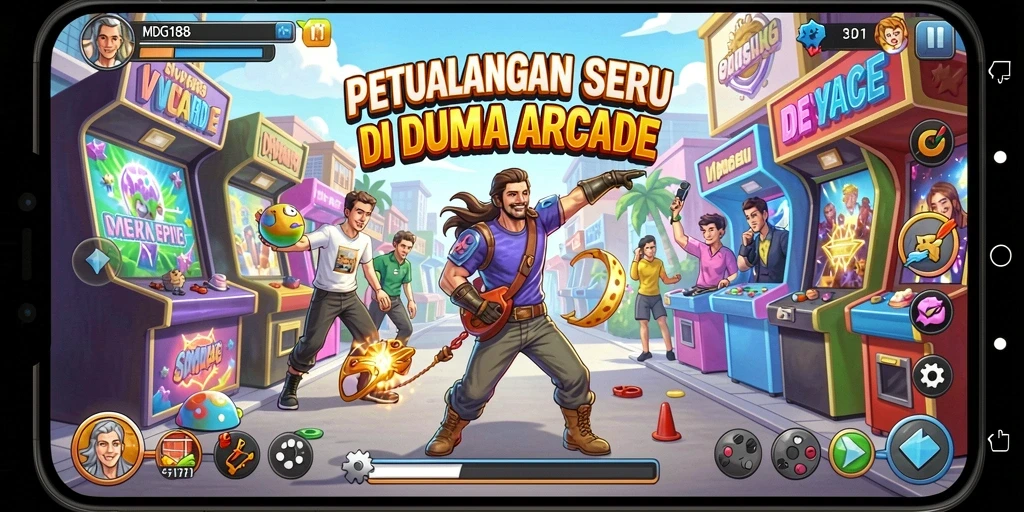 Gameplay seru dan menantang dari MDG188 dalam genre Arcade.
