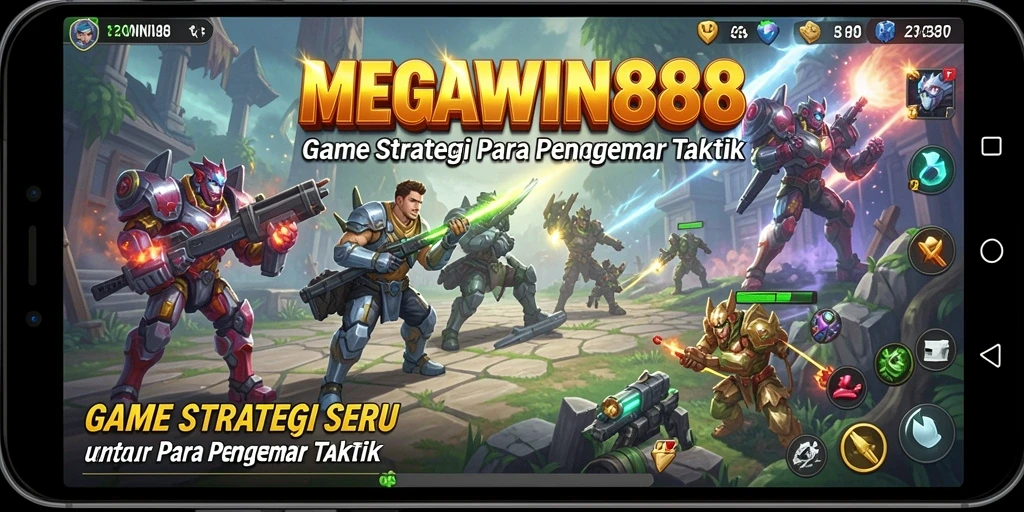 Tampilan gameplay seru dan strategi di MEGAWIN888.
