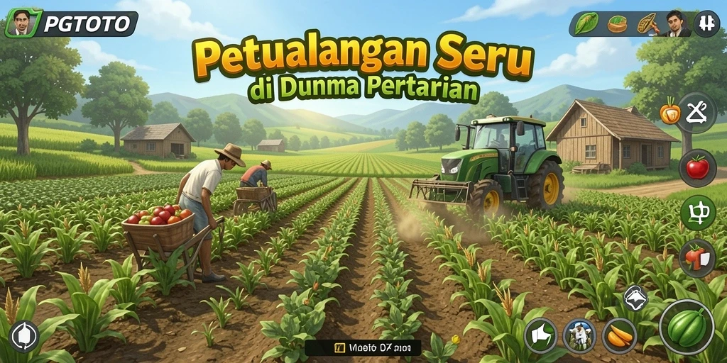 Tampilan seru dalam gameplay pertanian di PGTOTO.
