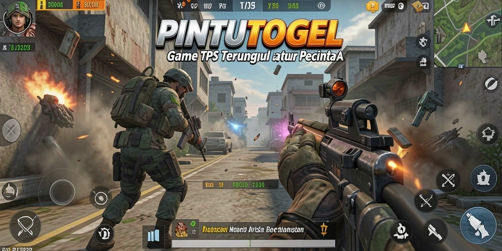 Screenshot gameplay PINTUTOGEL menampilkan aksi seru di medan pertempuran.