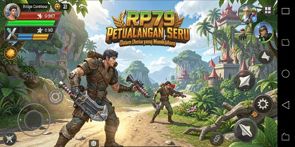 Screenshot utama RP79 menampilkan gameplay yang mendebarkan dalam petualangan.