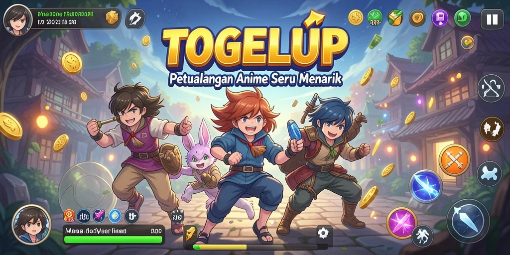 Tampilan gameplay Anime yang memukau di TOGELUP.