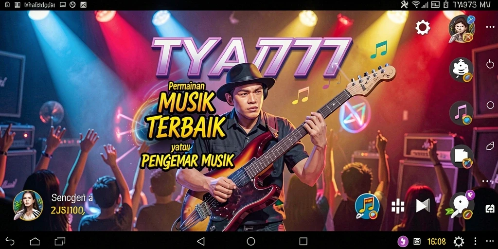 Tampilan gameplay TYA777 yang penuh warna dan interaktif.