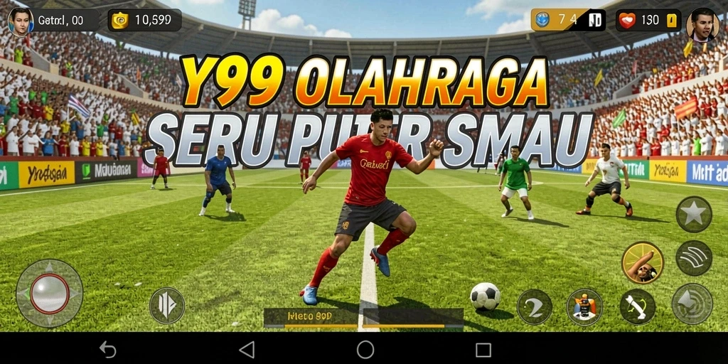 Tampilan screenshot gameplay Y89 dengan aksi olahraga yang mendebarkan.